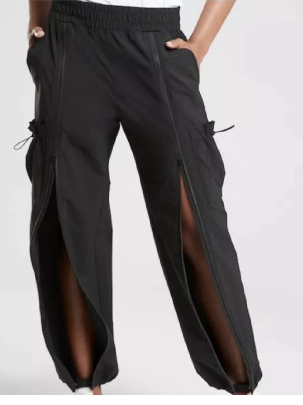 Athleta Stay Fly Pant Black Size L Relaxed Fit